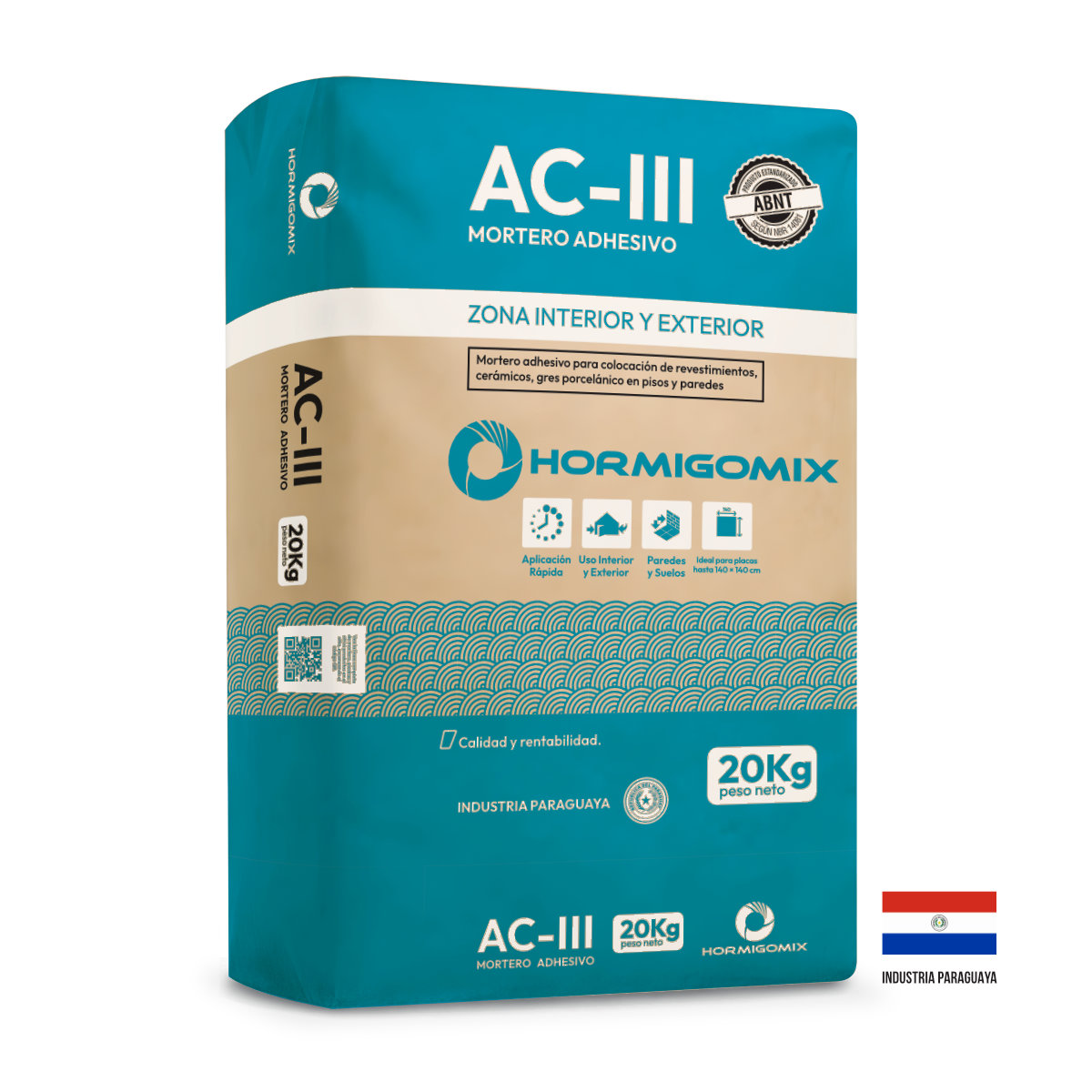 Mortero de adhesivo AC-III 20Kg